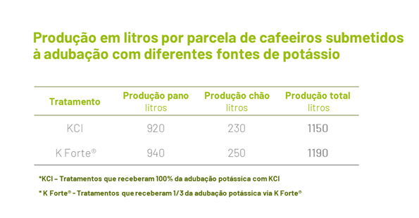 Tratamento Com K Forte® Aumentou A Produção Do Cafeeiro Na Fazenda Caxambú